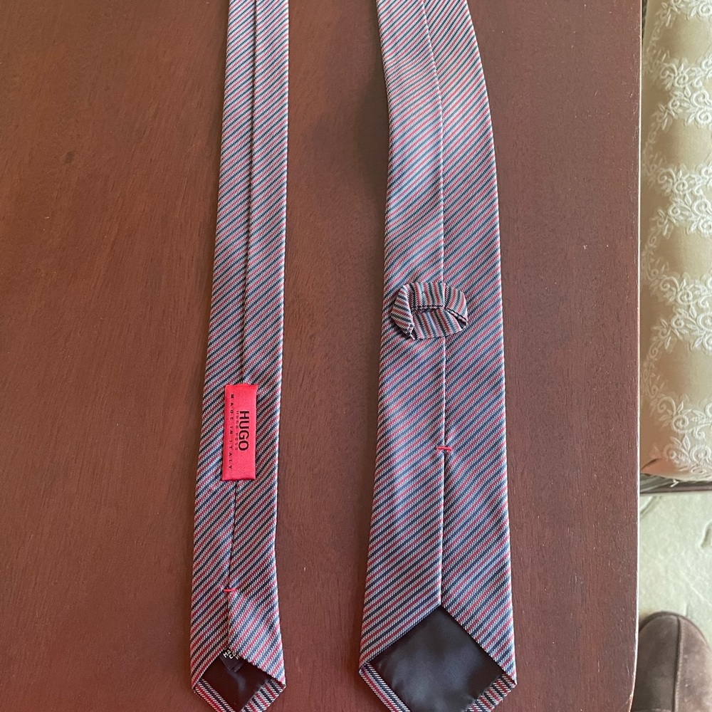 Hugo Boss Multi Color Stripe Tie - image 2